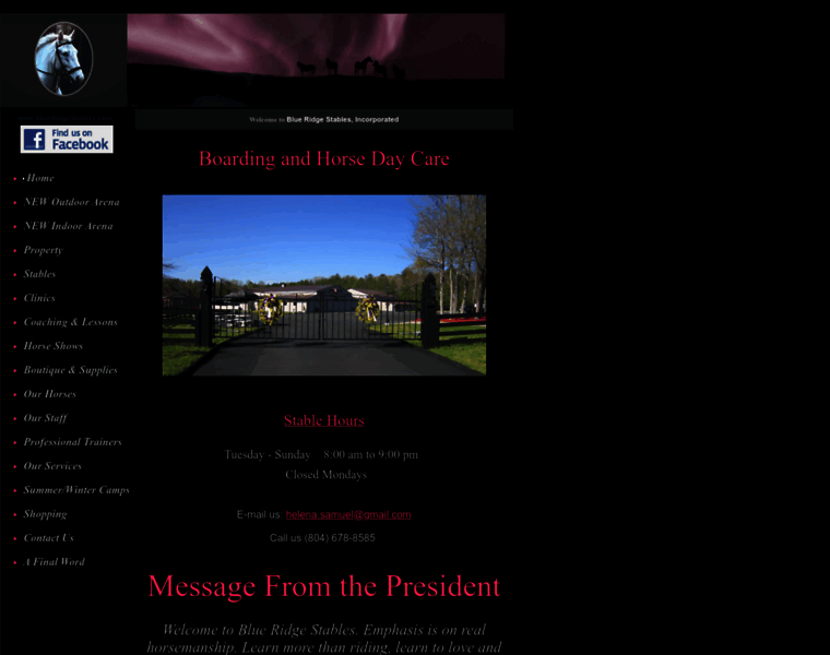 Blueridgestables.com thumbnail
