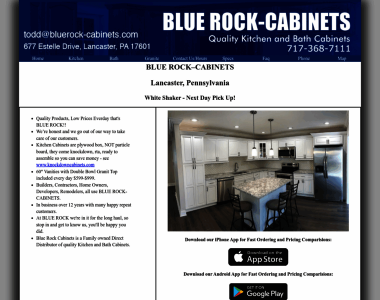 Bluerock-cabinets.com thumbnail