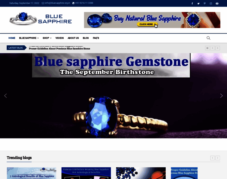 Bluesapphire.org.in thumbnail