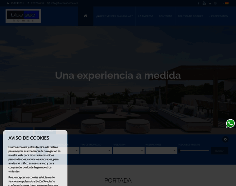 Blueseahomes.es thumbnail