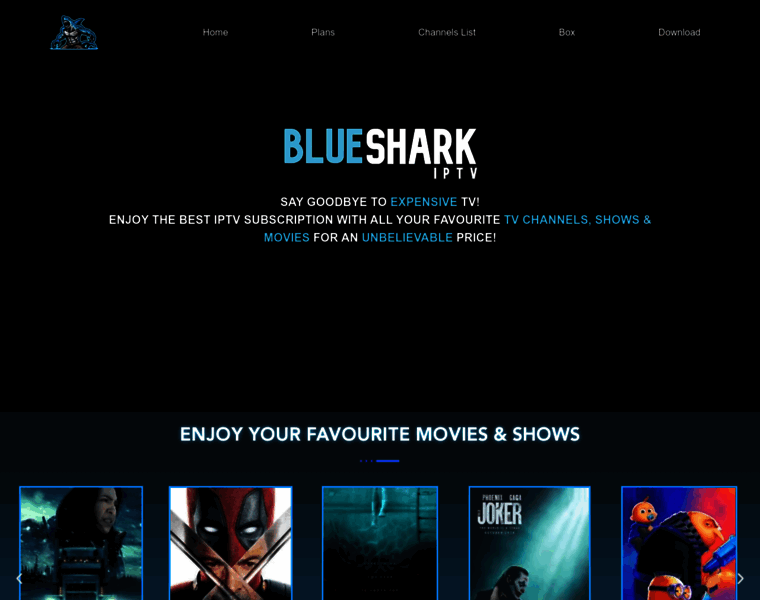 Bluesharkiptv.com thumbnail
