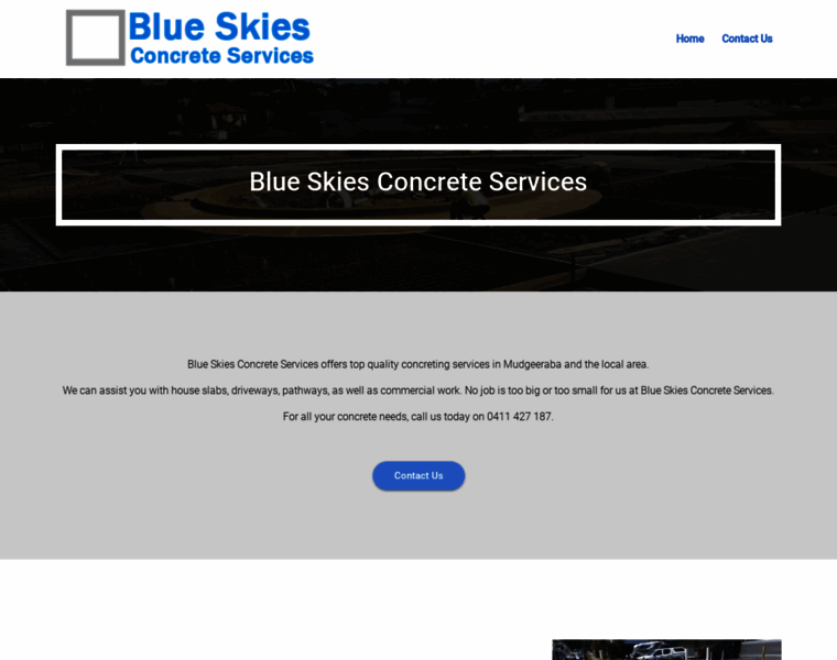 Blueskiesconcreteservices.com.au thumbnail