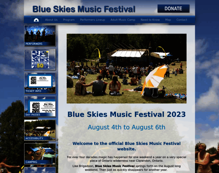 Blueskiesmusicfestival.ca thumbnail