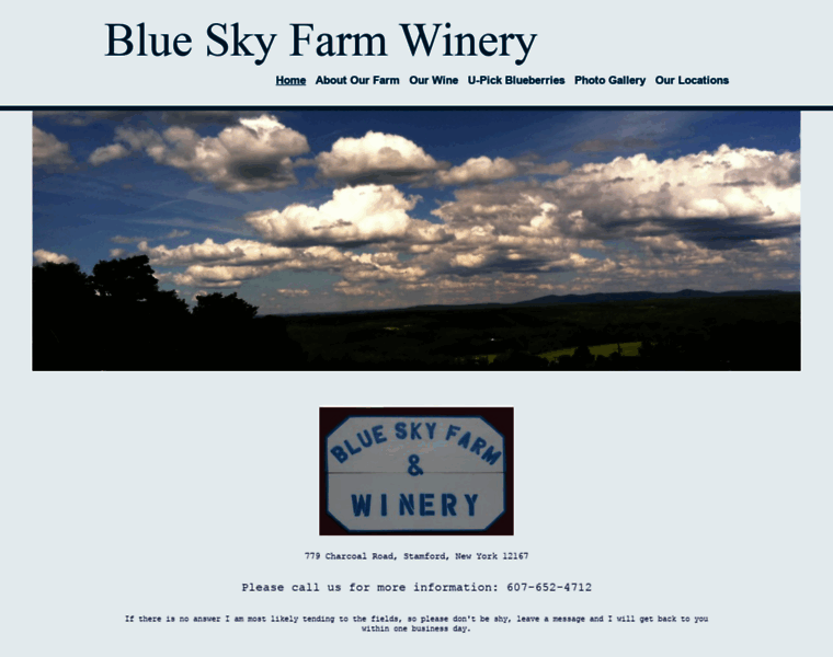 Blueskyfarmwinery.com thumbnail
