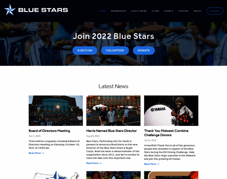 Bluestars.org thumbnail