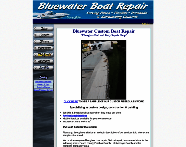 Bluewaterboatworks.com thumbnail