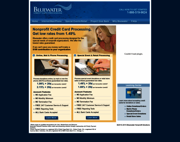Bluewatercreditcardprocessing.com thumbnail