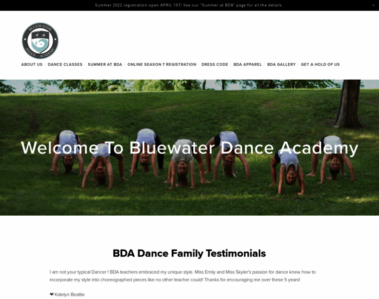 Bluewaterdanceacademy.com thumbnail