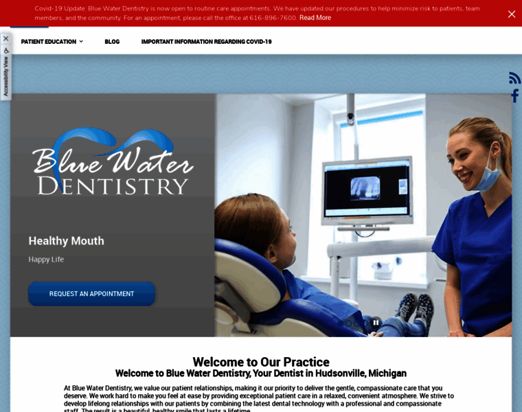 Bluewaterdentistry.com thumbnail