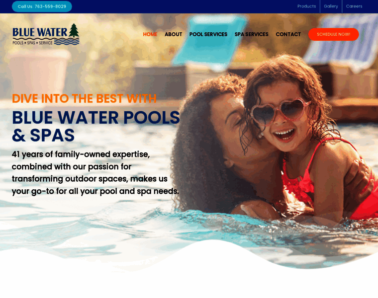 Bluewaterpools-spas.com thumbnail