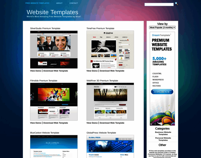 Bluewebtemplates.com thumbnail