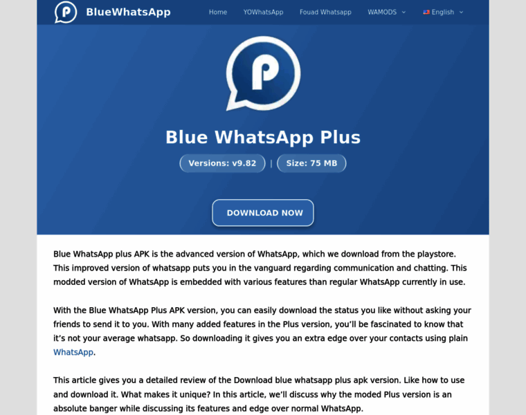 Bluewhatsappapk.com thumbnail