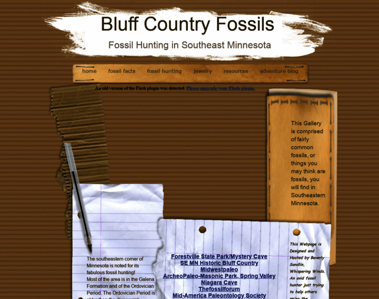 Bluffcountryfossils.net thumbnail