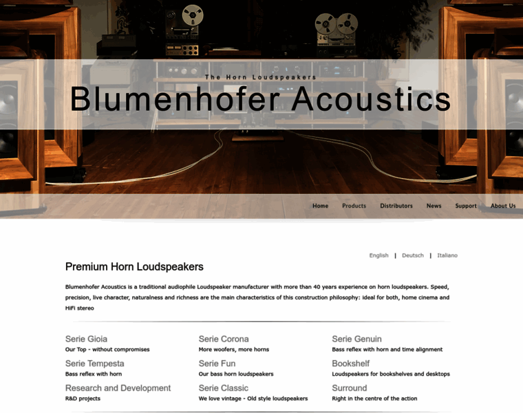 Blumenhofer-acoustics.com thumbnail