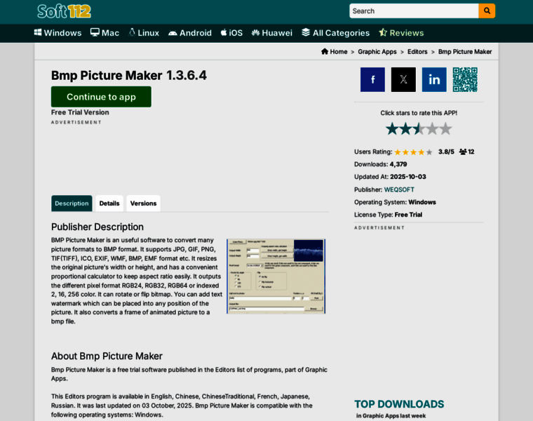 bmp-picture-maker.soft112.com at WI. Bmp Picture Maker 1.3.6.4 Free ...