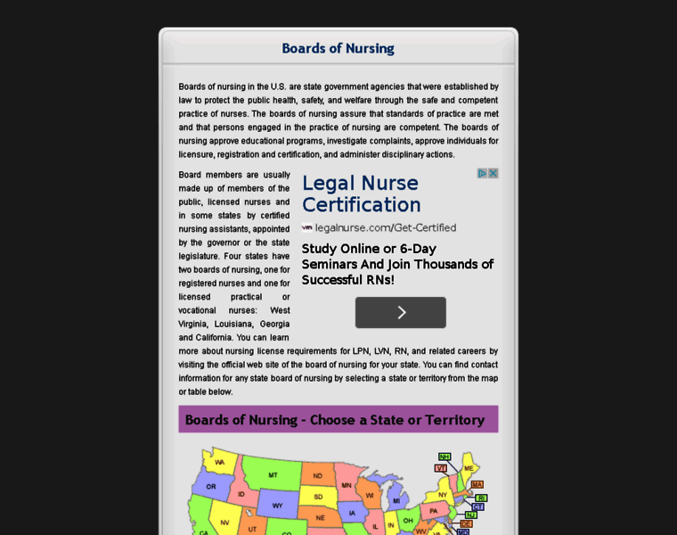 Board-of-nursing.com thumbnail
