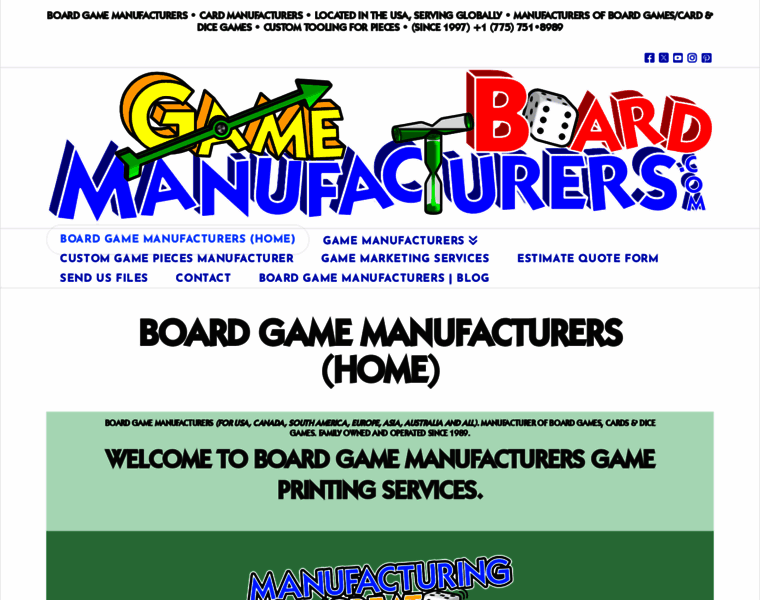 Boardgamemanufacturers.com thumbnail