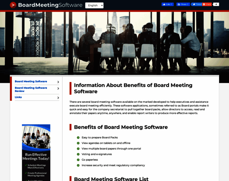 Boardmeetingsoftware.com thumbnail