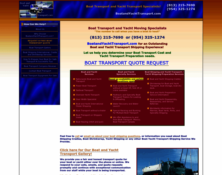Boatandyachttransport.com thumbnail