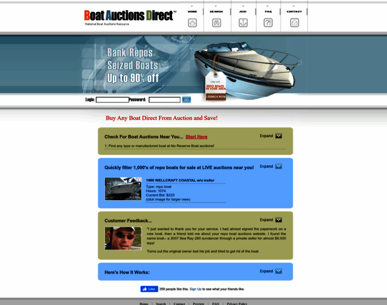 Boatauctionsdirect.com thumbnail