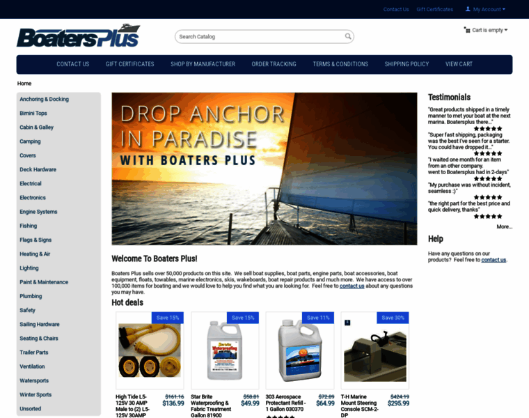 Boatersplus.com thumbnail
