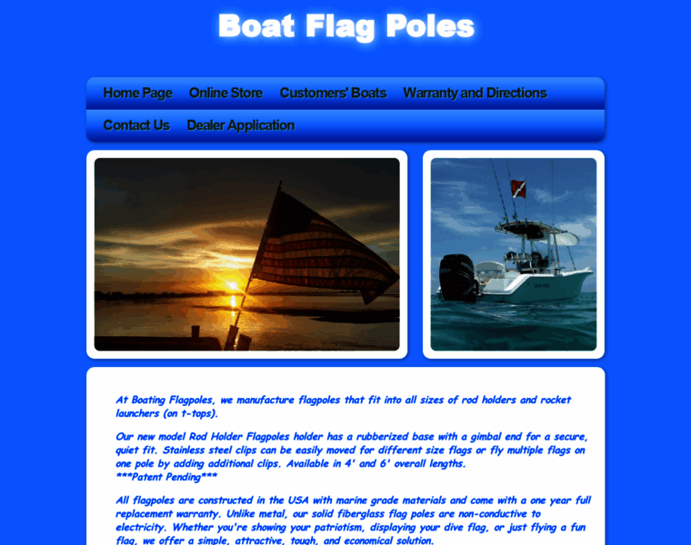 Boatingflagpoles.com thumbnail