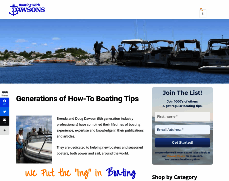 Boatingwithdawsons.com thumbnail
