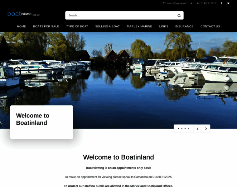 Boatinland.co.uk thumbnail