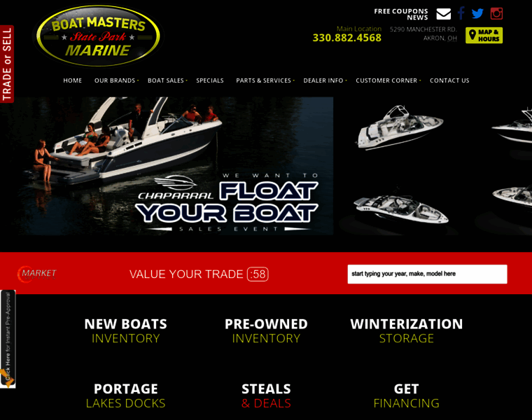 Boatmastersmarine.com thumbnail