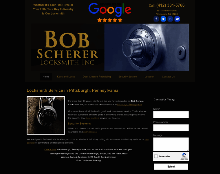 Bobschererlocksmith.com thumbnail
