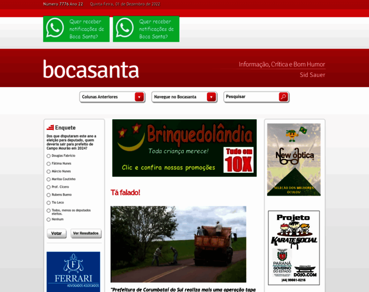Bocasanta.com.br thumbnail