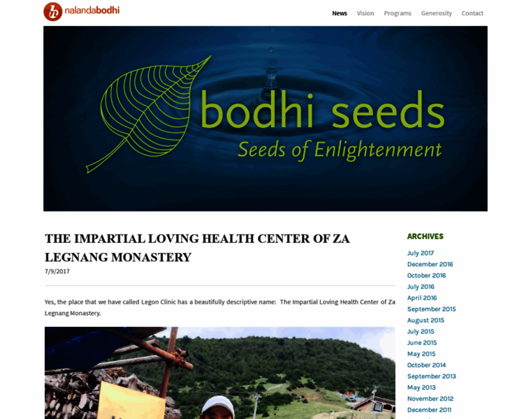 Bodhiseeds.org thumbnail
