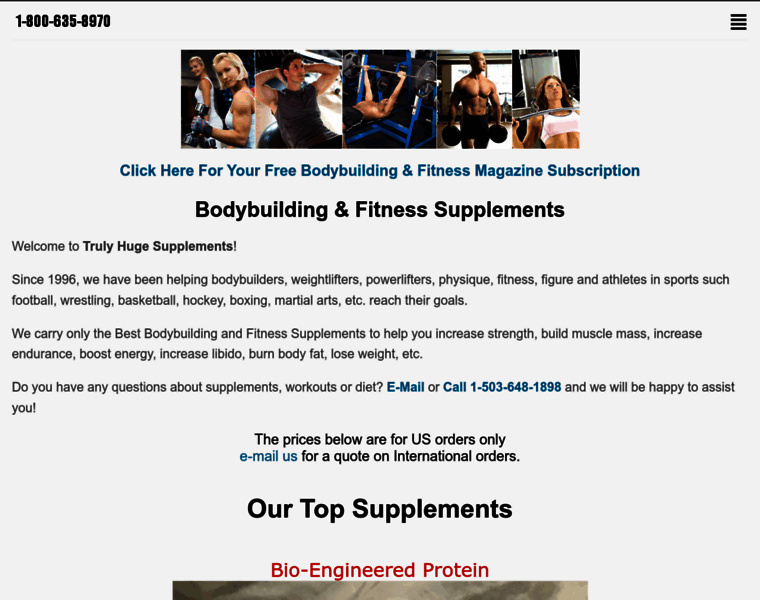 Bodybuildingsupplementshop.com thumbnail