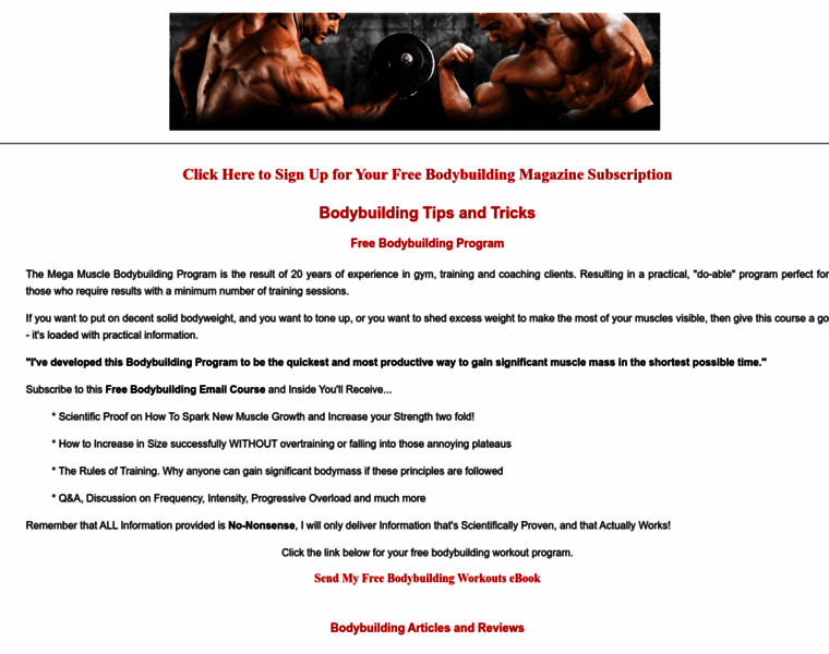Bodybuildingtips-list.com thumbnail