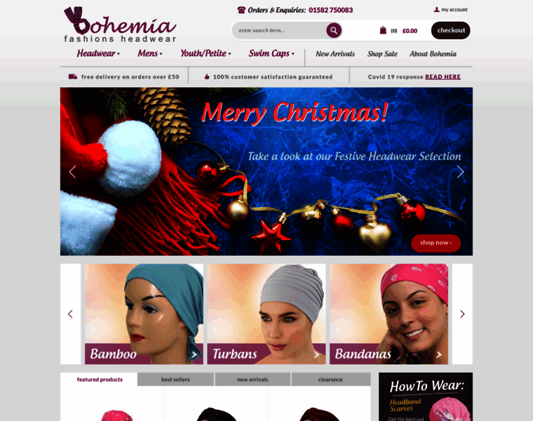 Bohemiaheadwear.co.uk thumbnail