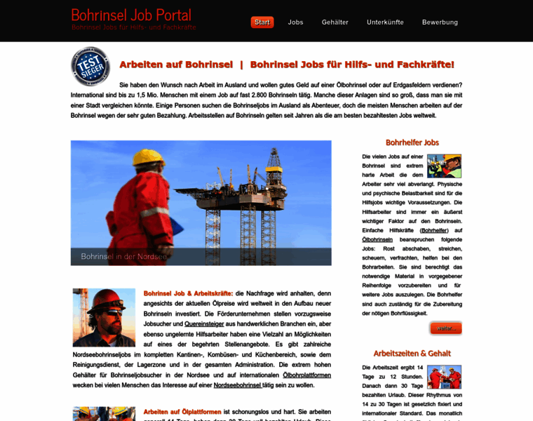 Bohrinsel-job-portal.net thumbnail
