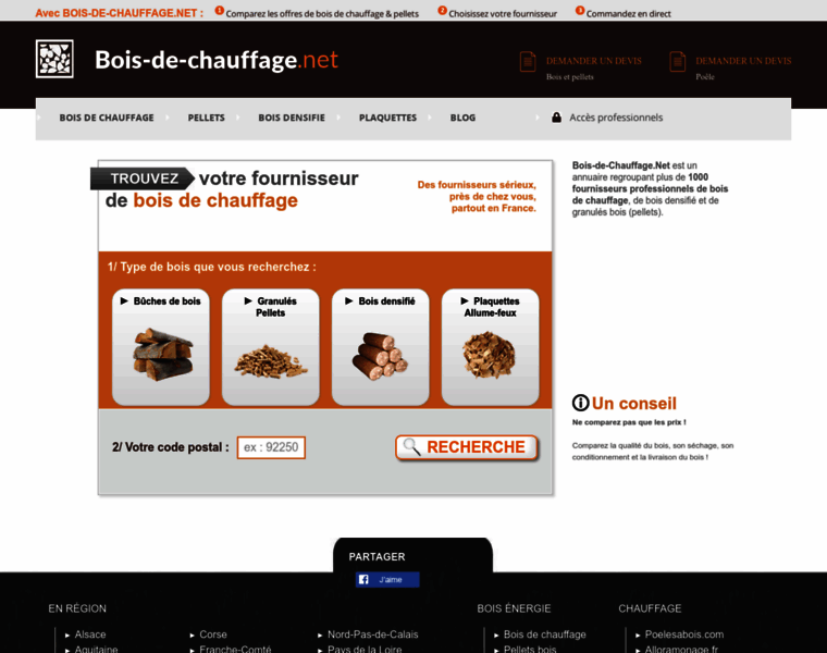Bois-de-chauffage.net thumbnail