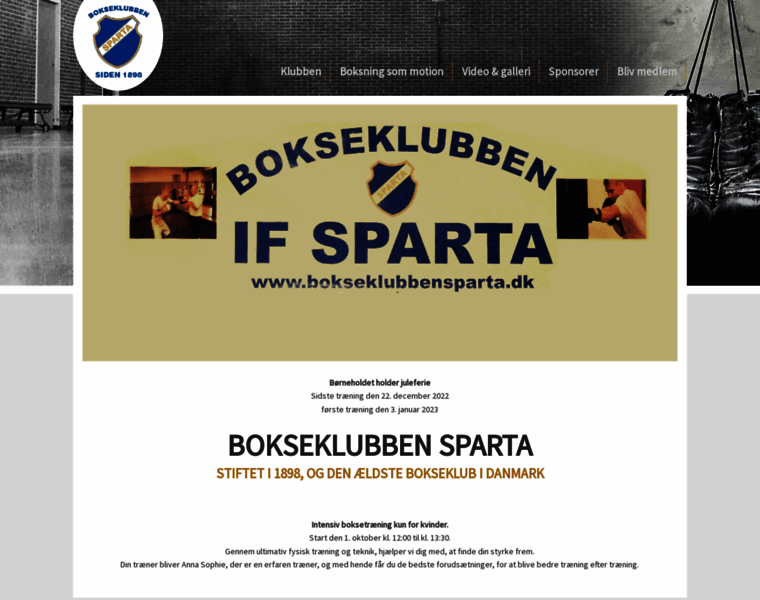 Bokseklubbensparta.dk thumbnail