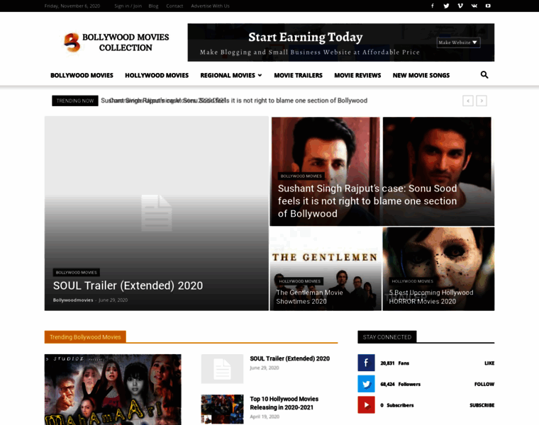 Bollywoodmoviescollection.com thumbnail