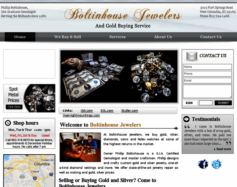 Boltinhousejewelers.com thumbnail