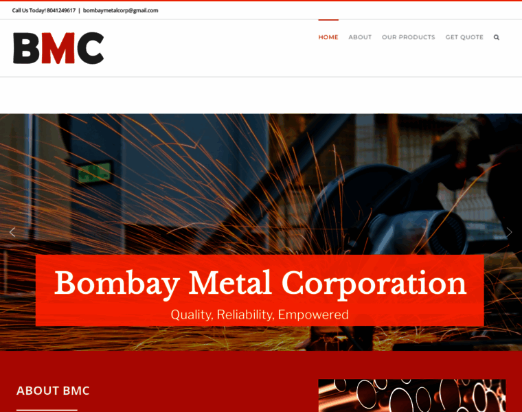 Bombaymetalcorporation.com thumbnail