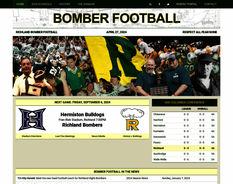 Bomberfootball.org thumbnail