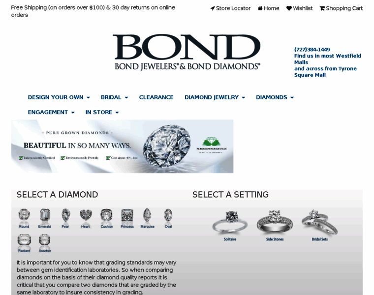 Bonddiamonds.com thumbnail