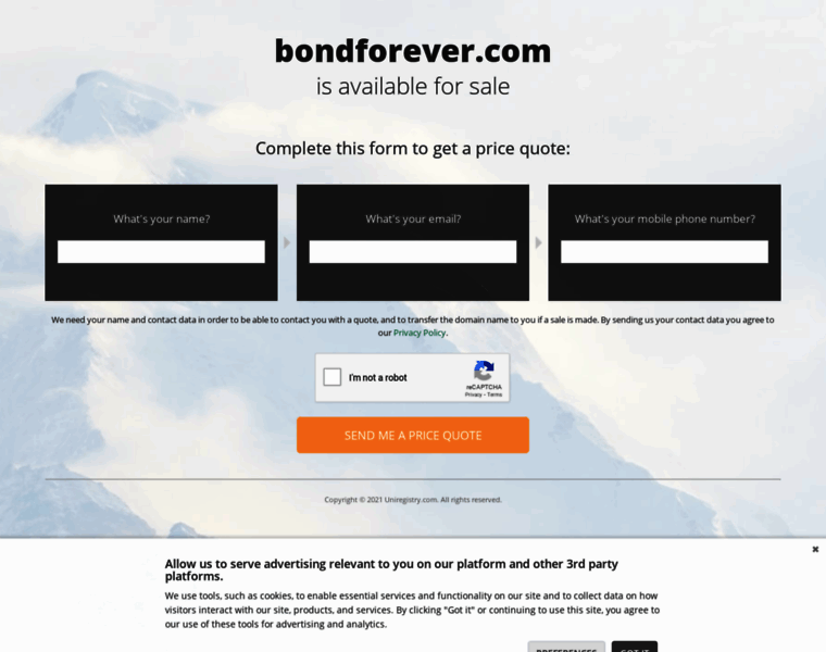 Bondforever.com thumbnail