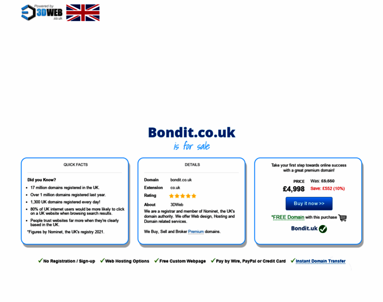 Bondit.co.uk thumbnail