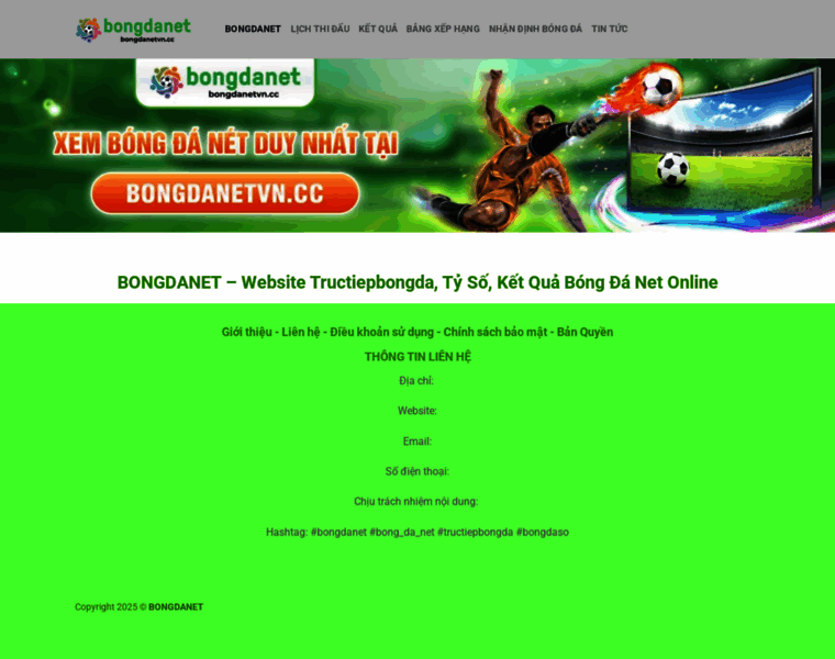 Bongdanetvn.cc thumbnail