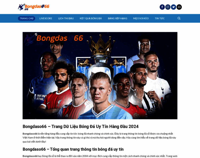Bongdaso66.us thumbnail