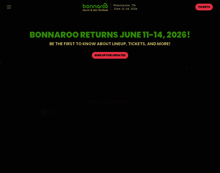 Bonnaroo.com thumbnail