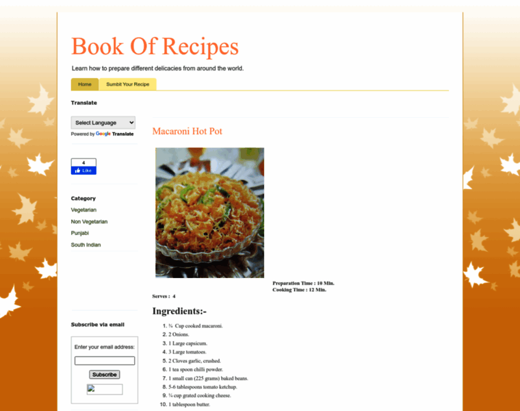 Book-of-recipes.blogspot.com thumbnail