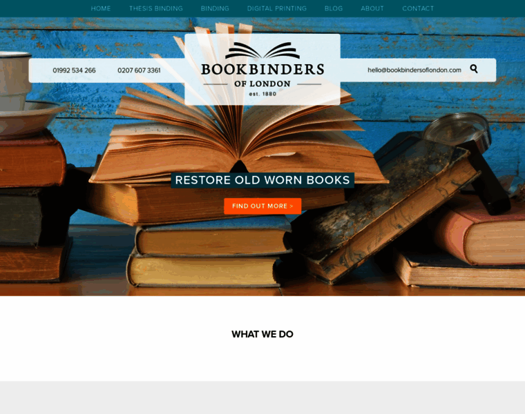 Bookbindersoflondon.com thumbnail